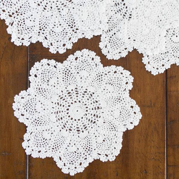 White Crochet loop lace cycle design lace (20mtr)