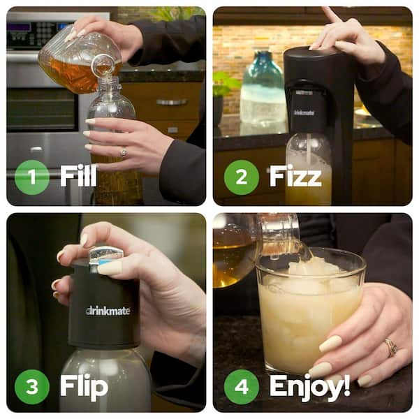 drinkmate 炭酸水メーカー Soda Maker ブラック Amazon.com: DrinkMate Sparkling Water and Soda Maker, Carbonates