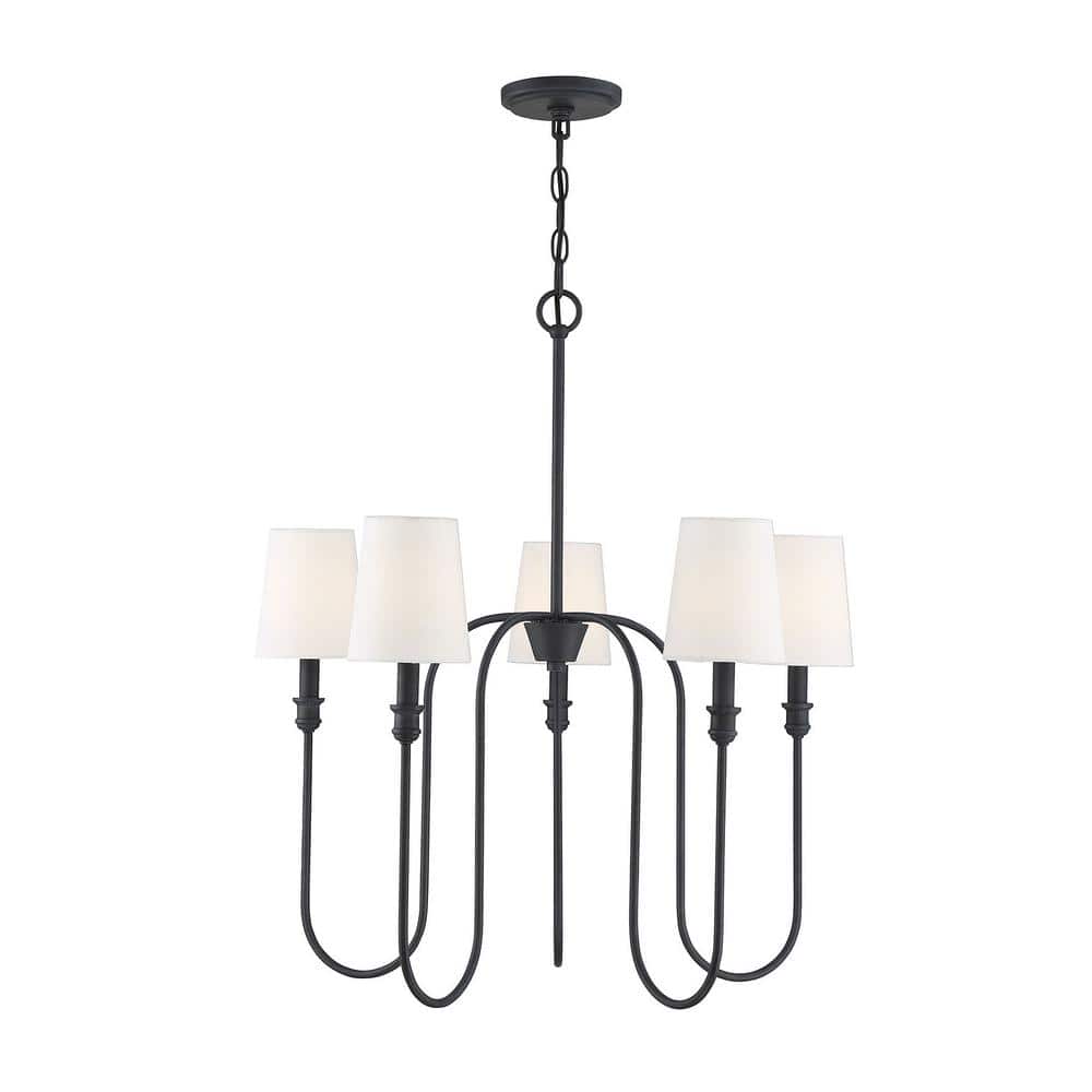 TUXEDO PARK LIGHTING 27.25 in. W x 29.25 in. H 5Light Aged Iron
