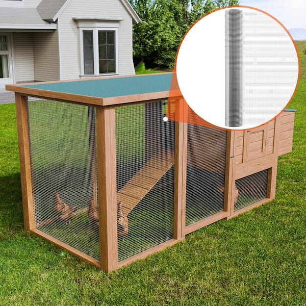 1/2 in. Hardware Cloth, 48 in. x 50 ft. Galvanized Wire Mesh Roll for Chicken Fencing, Garden, Small Rodents