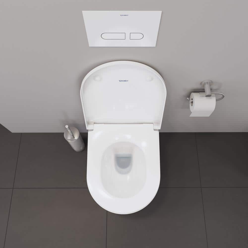 White High Gloss Wall-Mounted Toilet
