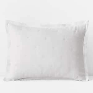 Legends Hotel Reversible Relaxed White/Parchment Linen King Sham