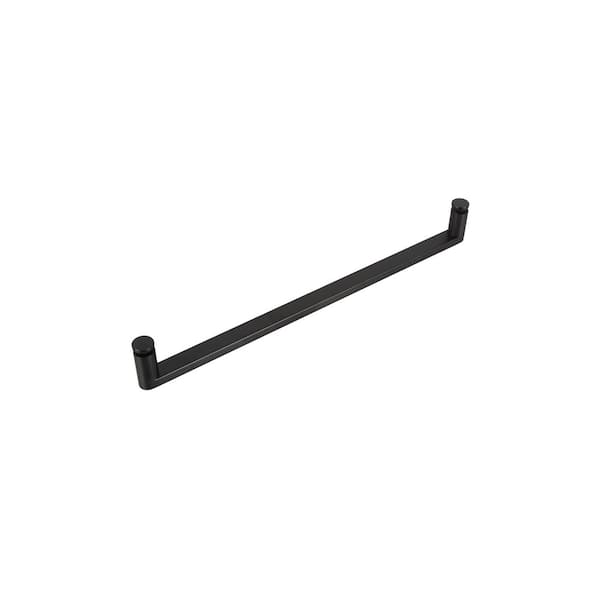 Zeafive 21 in. W x 2.75 in. H Frameless Shower Door Handle Soft-Close Double Sliding in Matte Black