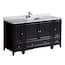 Fresca Bradford 24 in. W Traditional Bathroom Vanity in Black with ...