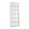 82 in. H x 30 in. W x 14 in. D White Wood 6-Cube Storage Organizer