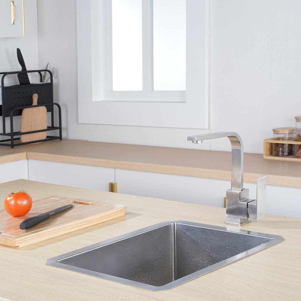 Brushed Nickel Stainless Steel Single Handle Bar Faucet