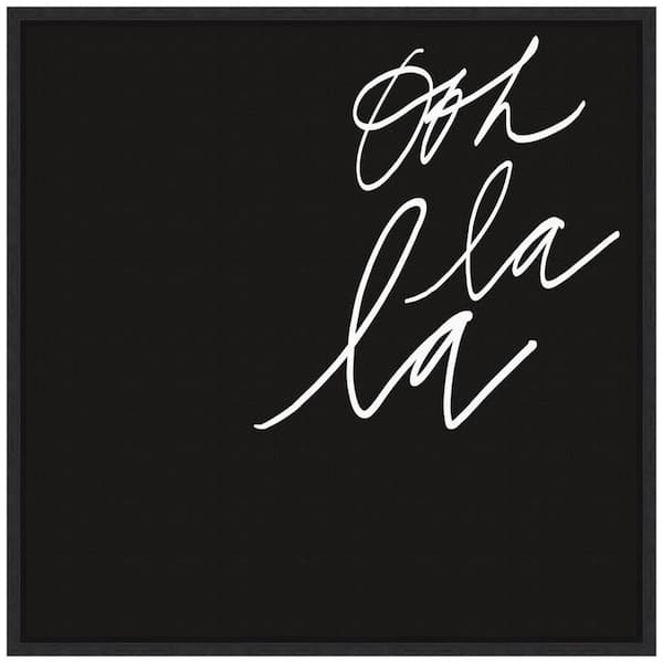 16 in. Ooh II Valentine's Day Holiday Framed Canvas Wall Art