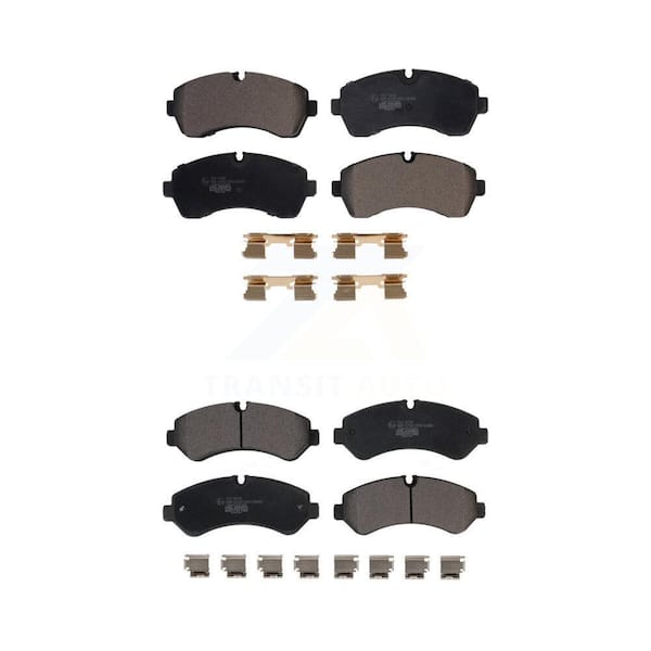 TEC Front Rear Ceramic Brake Pad Kit For Freightliner Sprinter 3500 Mercedes-Benz 4500 3500XD KTC-100667