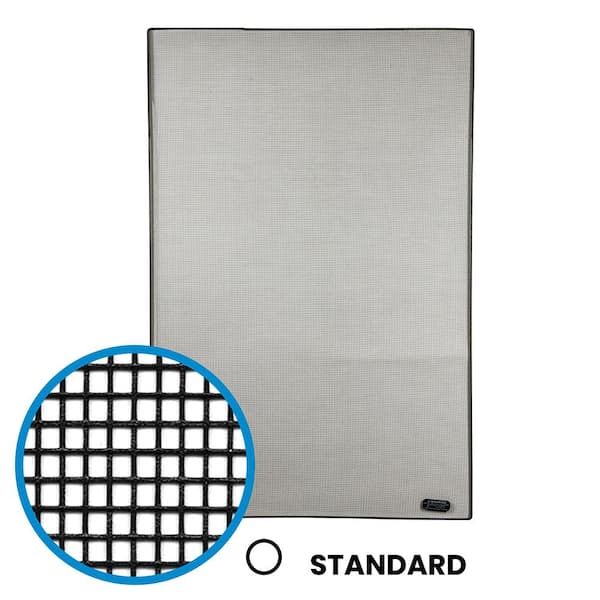 FLEXSCREEN 16-1/8 in. x 33-11/16 in. Charcoal Fiberglass Flexible Window Screen Roll Replacement