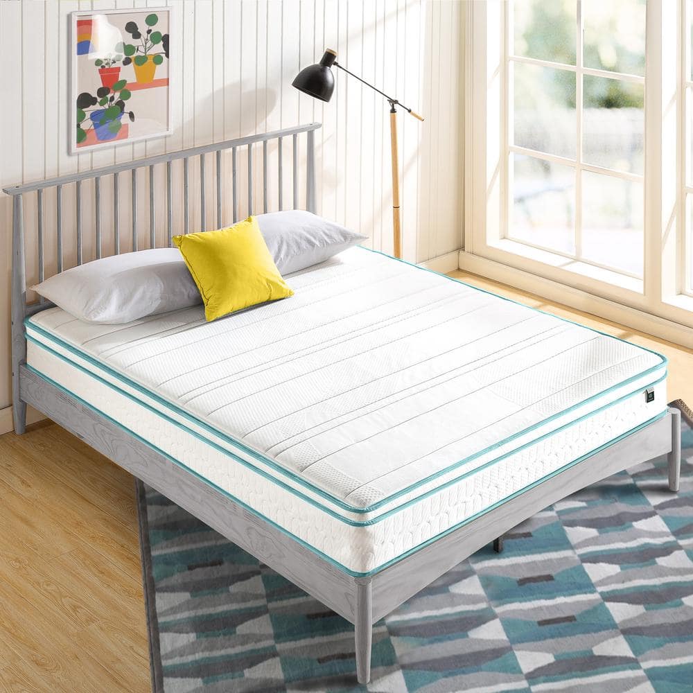 UPC 841550294514 product image for Euro Top Twin Medium 8 Inch Memory Foam Spring Hybrid Mattress | upcitemdb.com