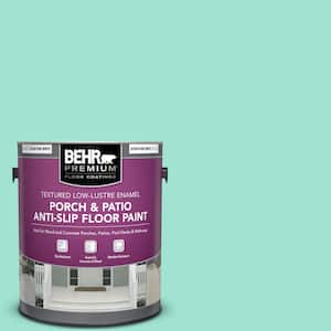 1 gal. #P430-2 Aqua Wish Textured Low-Lustre Enamel Interior/Exterior Porch and Patio Anti-Slip Floor Paint