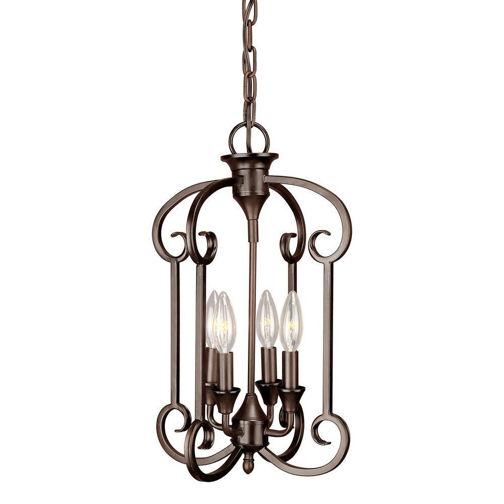 William 4-Light Antique Bronze Chandelier price history on PriceWatchPro