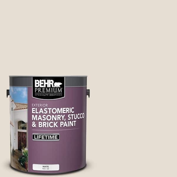 BEHR PREMIUM 1 gal. #750C-2 Hazelnut Cream Elastomeric Masonry, Stucco and Brick Exterior Paint