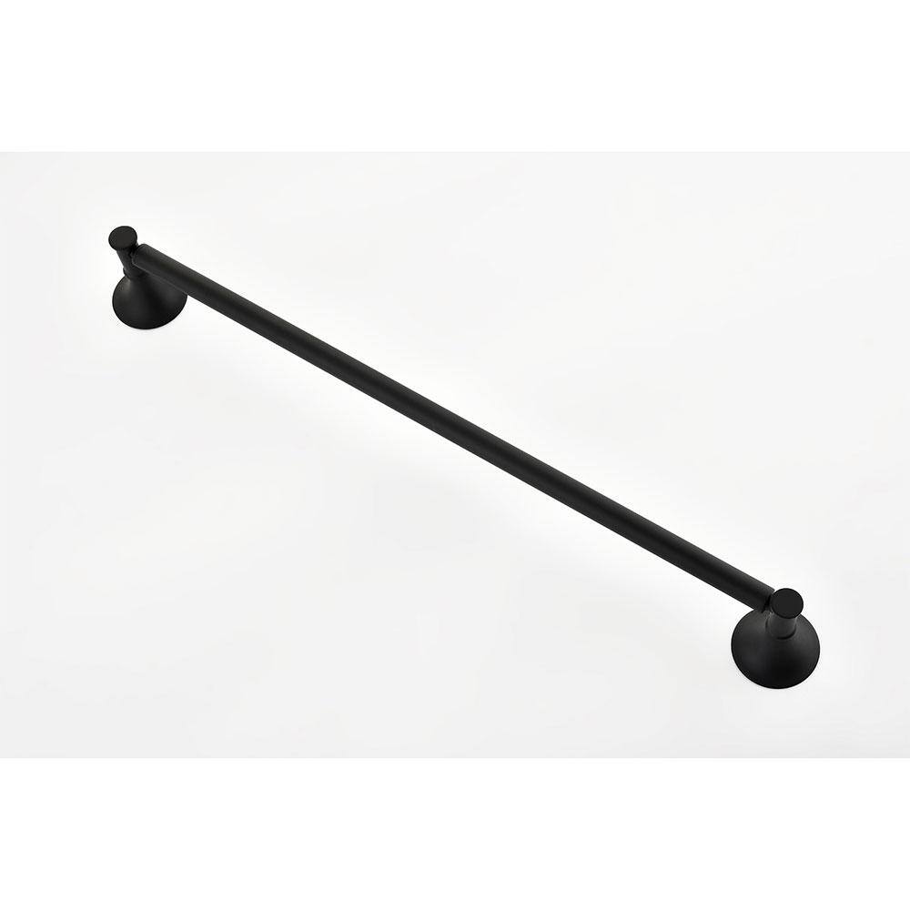 Matte Black 6-Piece Brass Bathroom Hardware Set