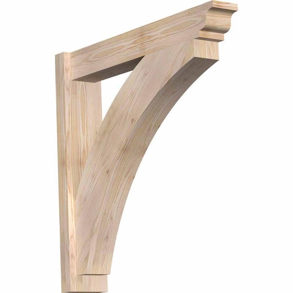 Ekena Millwork 6 in. x 30 in. x 30 in. Douglas Fir Thorton Traditional Smooth Outlooker