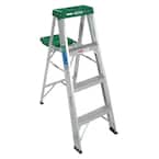 4 ft. Aluminum Step Ladder with 225 lb. Load Capacity Type II Duty Rating