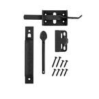 7 in. Slate Grey Modern Thumb Latch with Rust Defender