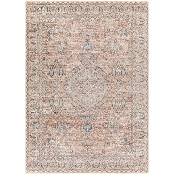 Vivian Red 9 ft. x 13 ft. Indoor Area Rug