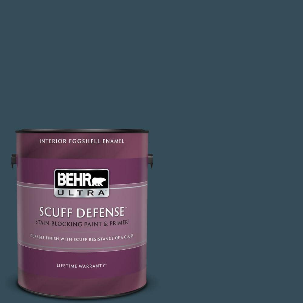 BEHR ULTRA 1 gal. Home Decorators Collection #HDC-CL-28 Nocturne Blue Extra  Durable Eggshell Enamel Interior Paint & Primer 275301 - The Home Depot
