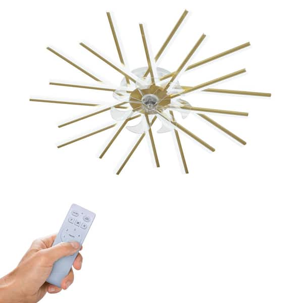 Unbranded 3.7 ft. LED Indoor White Ceiling Fan with Lights Remote Control Dimmable LED, 6-Gear Wind Speed Fan Light