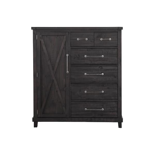 Modus Furniture Yosemite 6-Drawer Cafe Gentleman's Chest 57 in. H x 54 in. W x 22 in. D