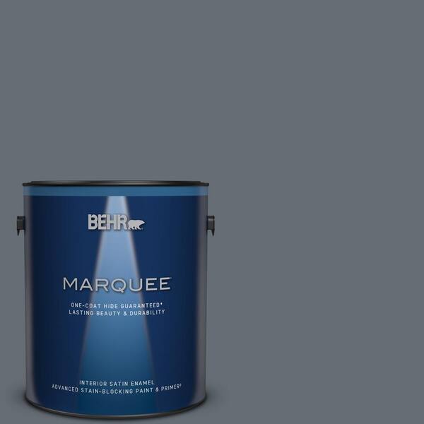 BEHR MARQUEE 1 gal. #PPU26-22 Summer Storm Satin Enamel Interior Paint & Primer