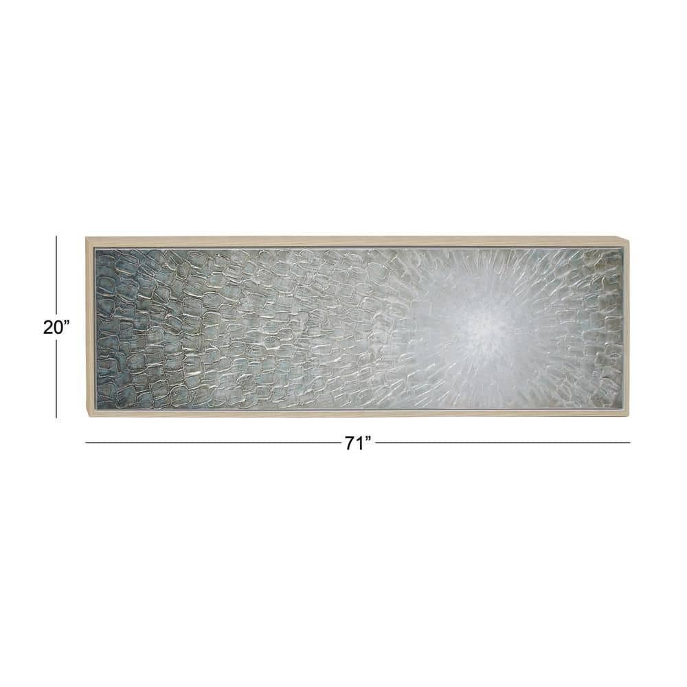 Gray Radial Abstract Starburst Framed Canvas Wall Art