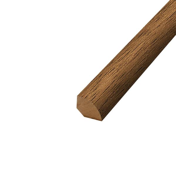 PERFORMANCE ACCESSORIES Hobbs Amber 0.62 in. T x 0.75 in. W x 94.5 in. L Textured Wood Look Laminate Moulding/Trim Quarter Round Molding