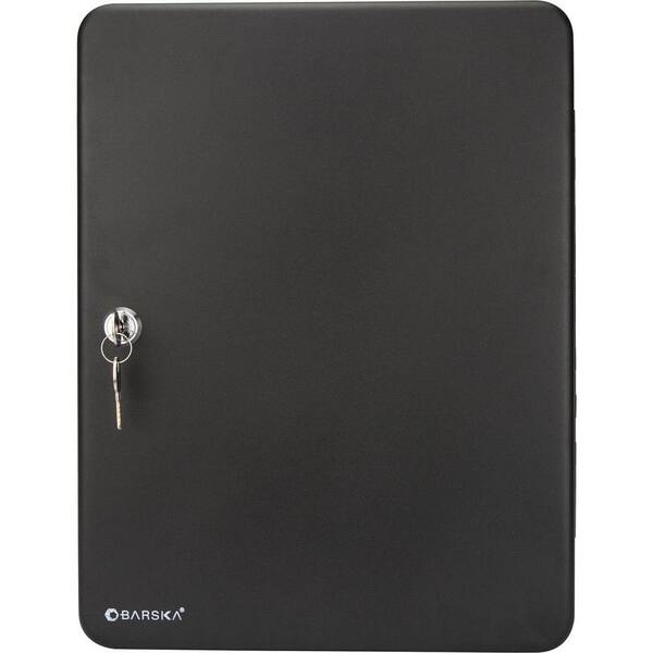 BARSKA 48-Position Steel Key Lock Box Safe with Key Lock, Black
