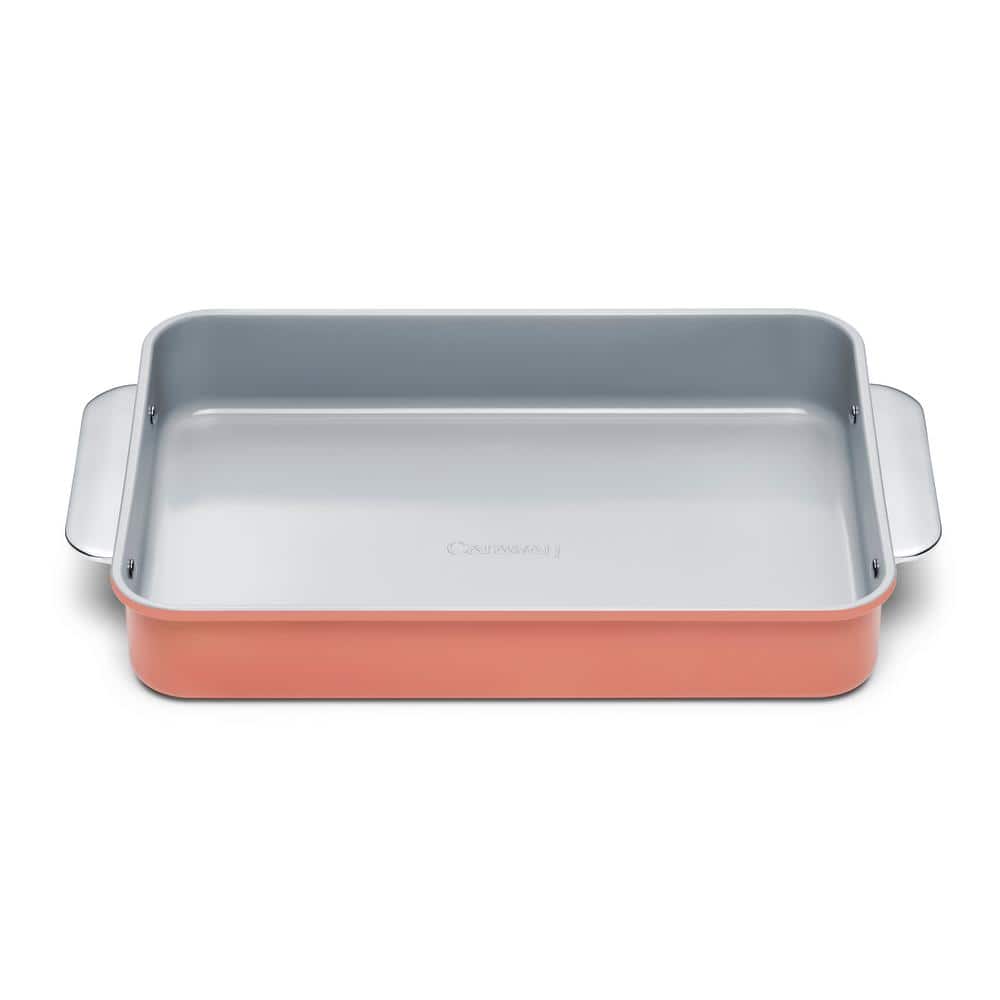 Blush and Gray Non-Stick Ceramic Rectangle Baking Pan