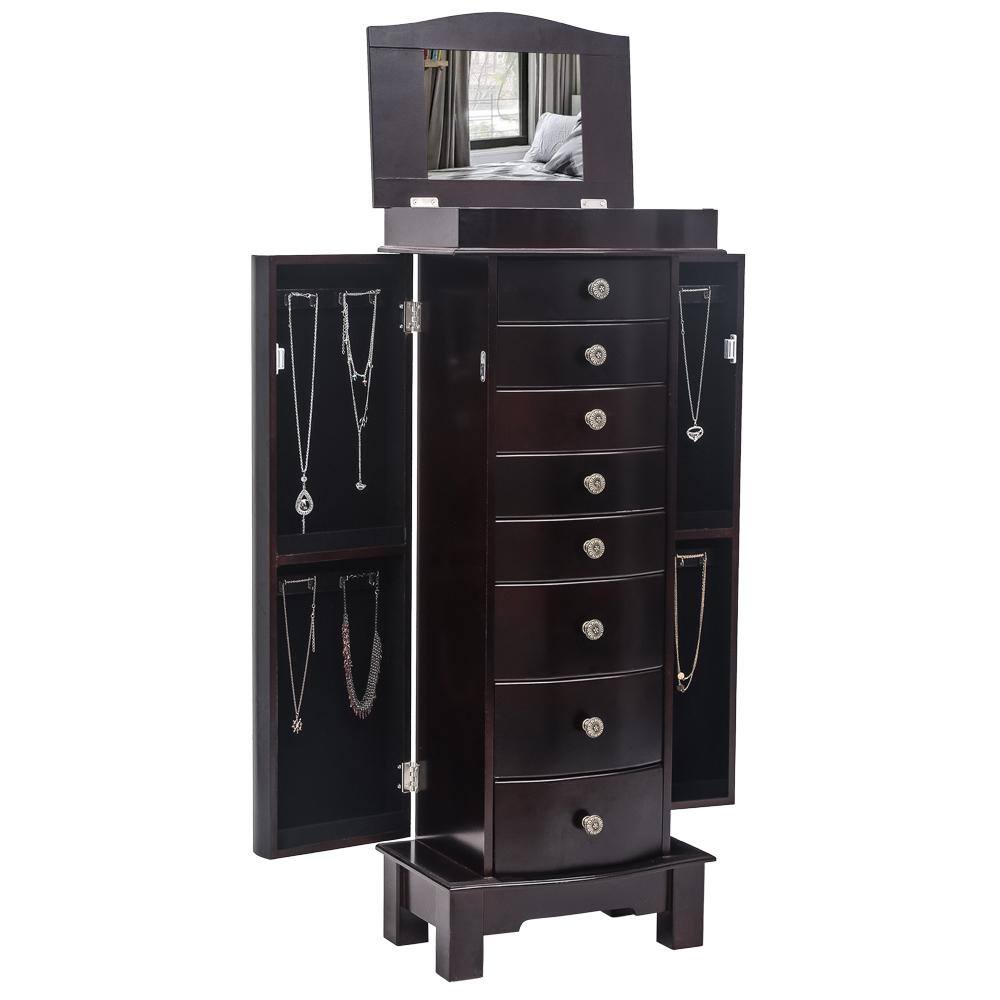 Reviews for Karl home Brown Wood Free Standing 15.6 in. W Jewelry