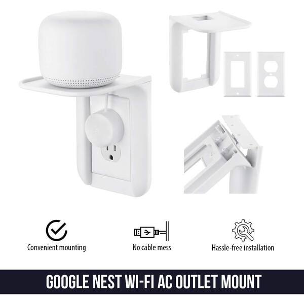 Outlet Wall Mount Holder For Google Home Mini (1st Gen) Google Nest Mini  (2st Gen) Cord Management For Google Mini Smart Speaker