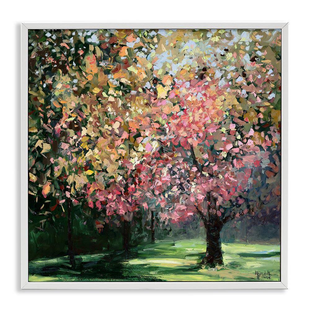 Timeless Vivid Foliage by Meredith Howse White Framed Nature Giclee Art Print 24 in. x 24 in.