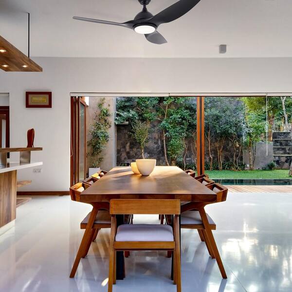 semi flush mount ceiling fan