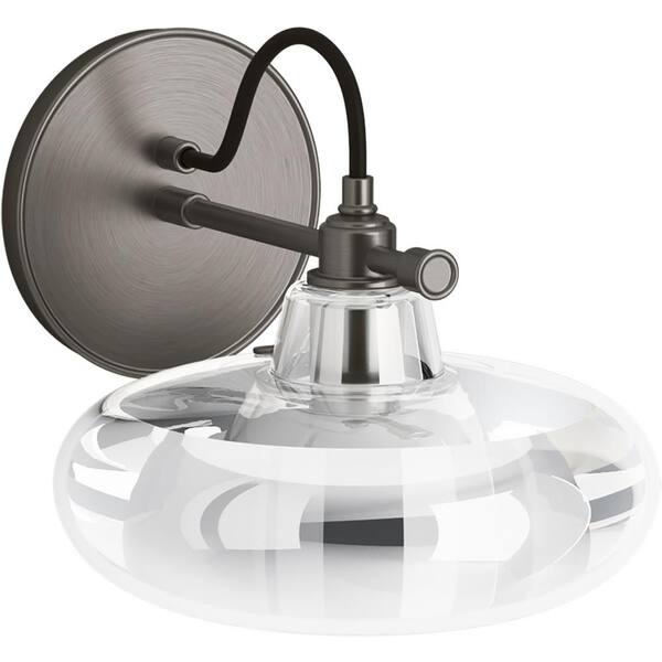KOHLER Modern Farm 1-Light Valiant Nickel Lacemaker Sconce