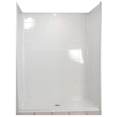 Fiberglass Shower Stalls Kits Showers The Home Depot