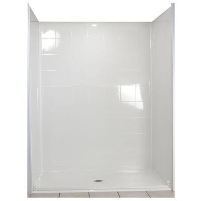 Fiberglass Shower Stalls Kits Showers The Home Depot