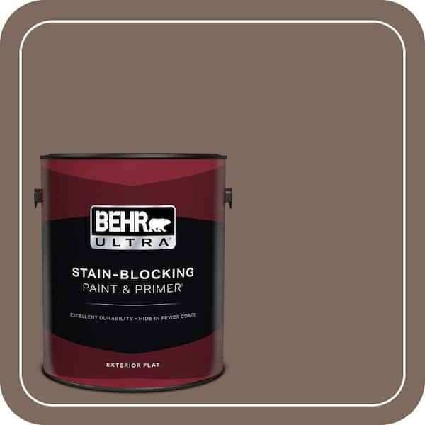 BEHR ULTRA 1 gal. #QE-23 Chalet Flat Exterior Paint & Primer