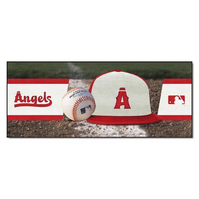 MLB - Los Angeles Angels Retro Collection Baseball Rug - 27in. Diameter -  (1997 Anaheim Angels) - 3'6 Round - 3'6 Round