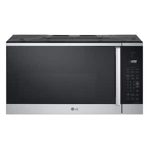 1.8 cu. ft. 30 in. W Smart Over the Range Microwave Oven w/ EasyClean in PrintProof Stainless Steel 1000-Watt New Handle