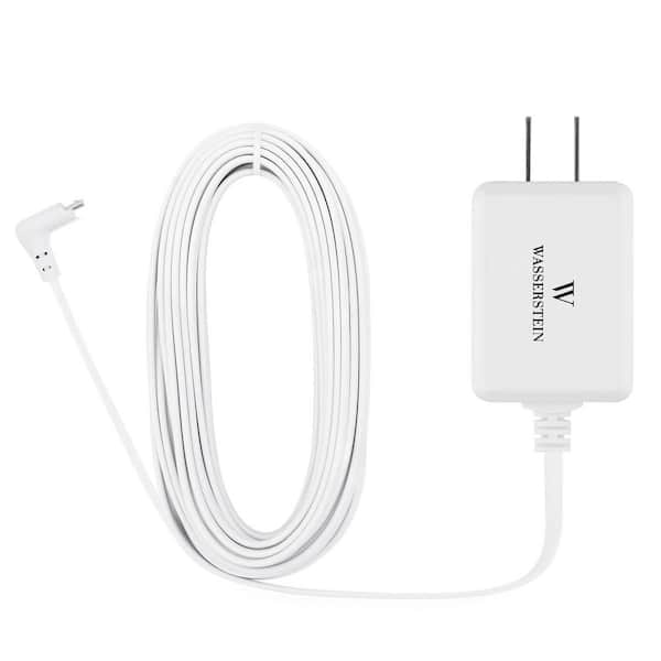White Arlo Pro 2 1 Set 30 Feet Weatherproof Arlo Outdoor Power Adapter for Arlo Pro Arlo Go Taken Power Cable and Quick Charge 3.0 Charging Adapter Compatible with Arlo Pro 