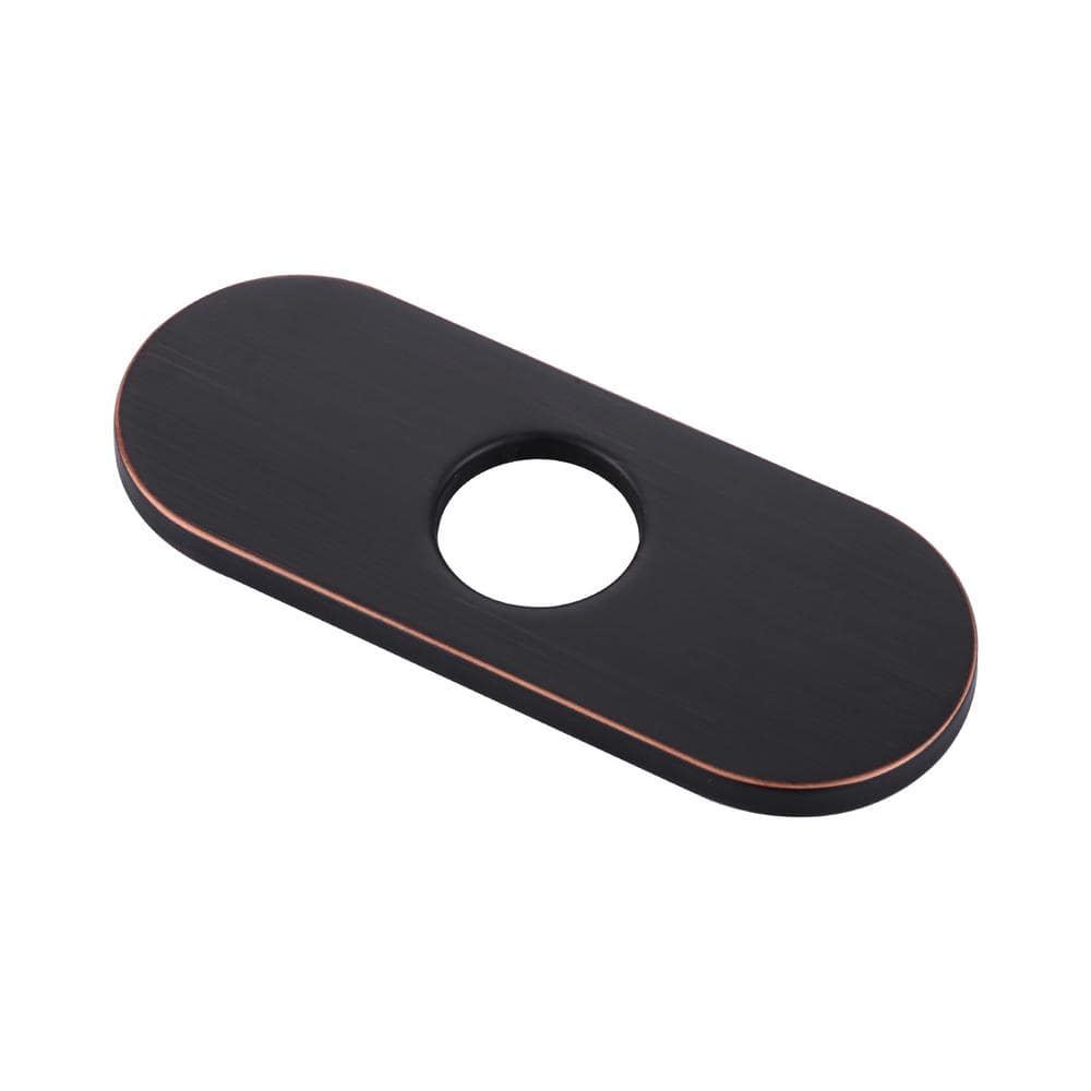 6.3 in. Stainless Steel Escutcheon Plate For 1-Hole or 3-Hole Bathroom Vanity Basin Faucet Cover in Oil Rubbed Bronze price history on PriceWatchPro