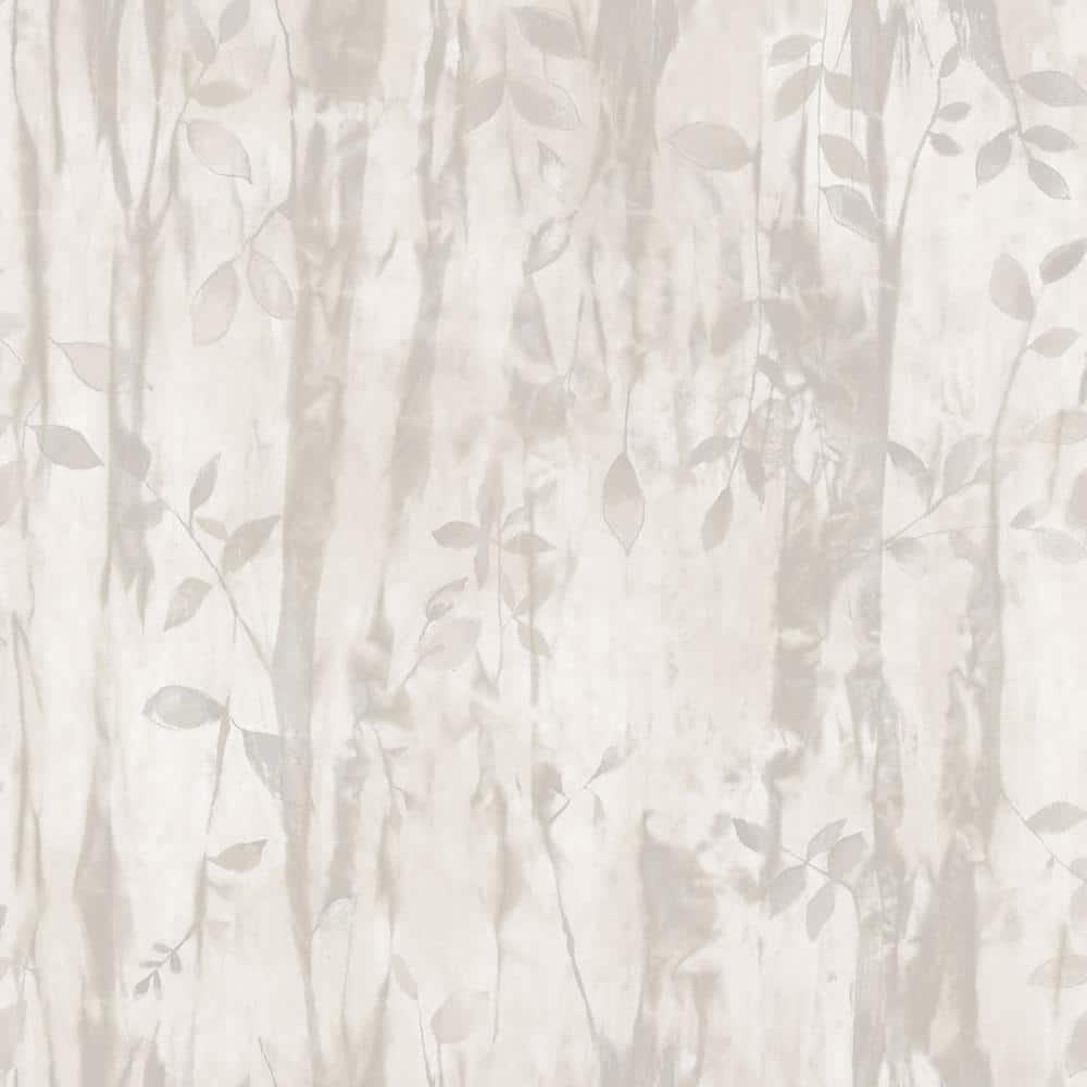 Atmosphere Collection Beige/Cream Batik Leaves Non-Pasted Non-Woven Wallpap
