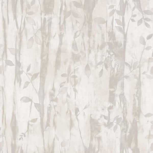 Unbranded Atmosphere Collection Beige/Cream Batik Leaves Non-Pasted Non-Woven Wallpaper Roll