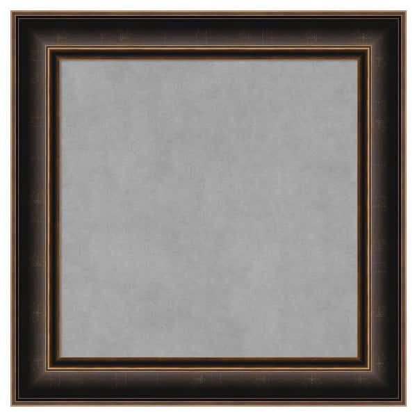 Amanti Art Villa Oil Rubbed Bronze 26 in. x 26 in. Framed Magnetic Board