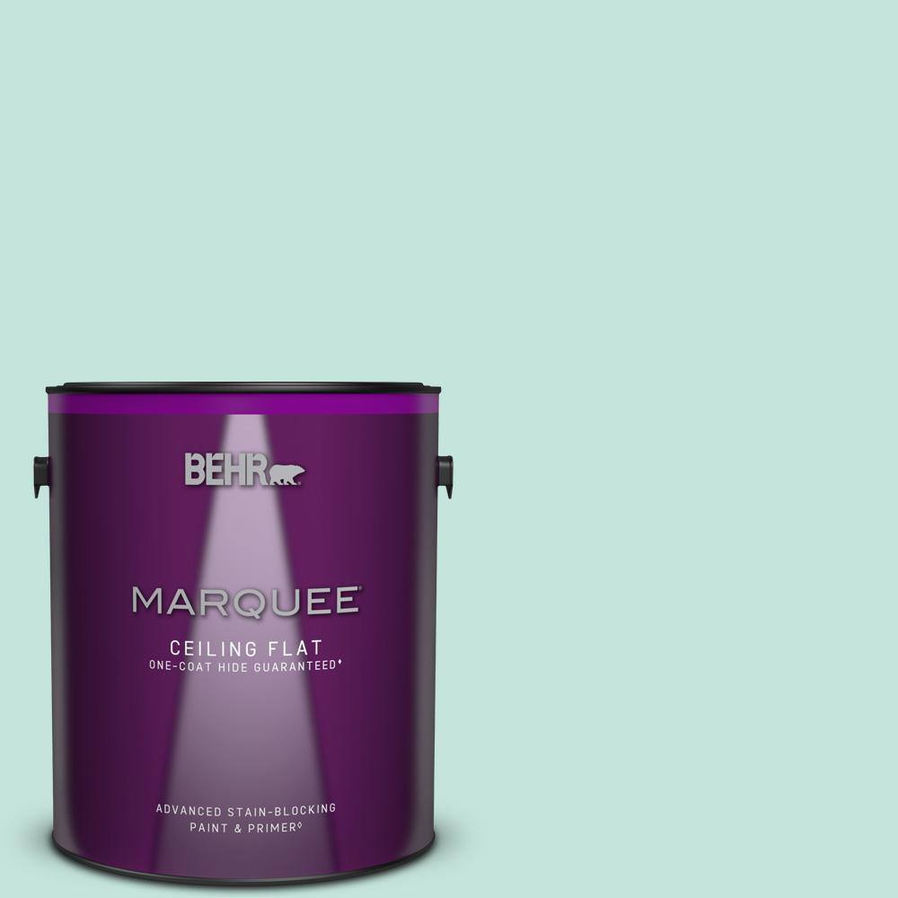 BEHR MARQUEE 1 Gal. #MQ3-19 Misty Isle One-Coat Hide Ceiling Flat ...