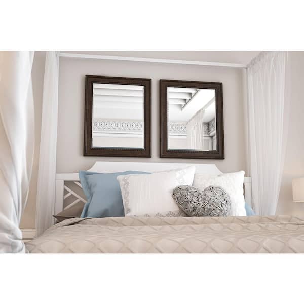 Amiens Bronze 30 in. W x 36 in. H Rectangle Plastic Framed Mirror