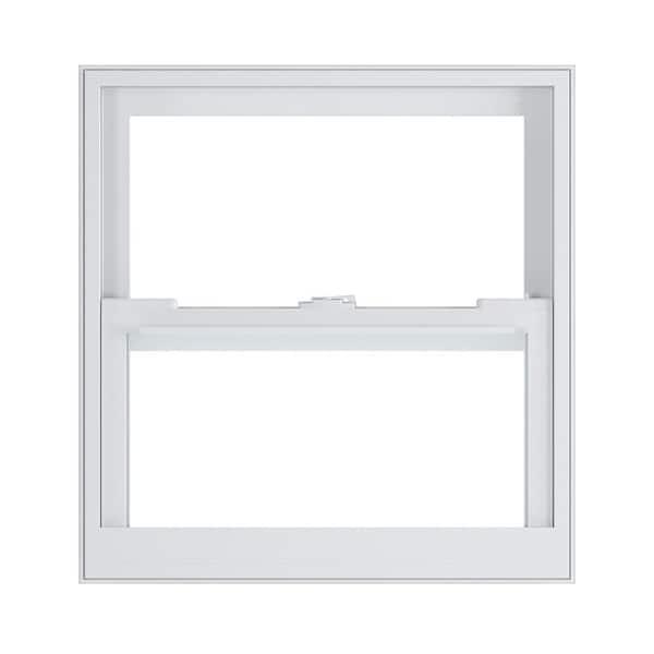 American Craftsman 24 in. x 25.125 in. 70 Series White Single Hung Low-E Argon SC Glass Vinyl Impact FL Flange Window, Screen Incl