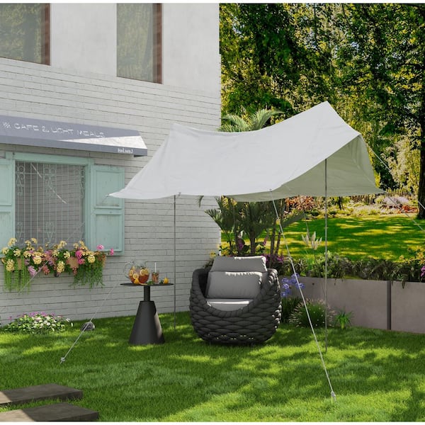 Bird's Nest Shaped Dark Gray Aluminum Hand-Woven Patio single sofa Outdoor Couch with Gray Cushions