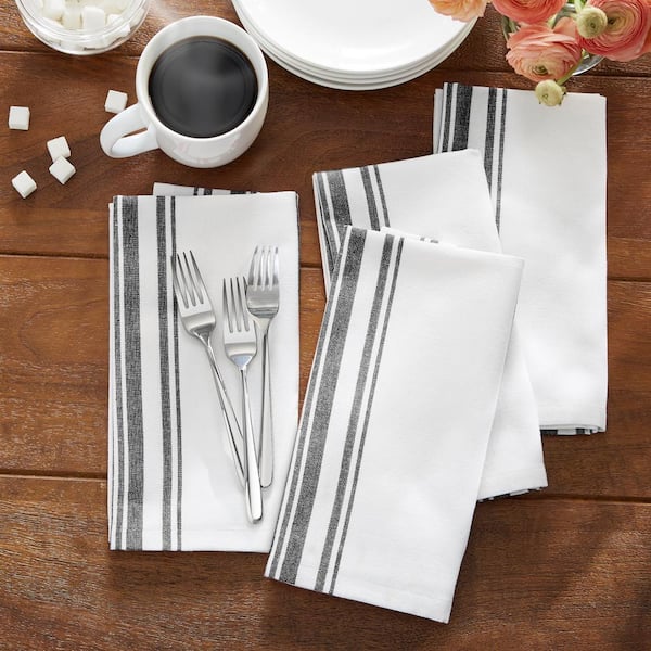 Your Chair Covers - 10 Pack 20 inch Polyester Cloth Napkins Silver